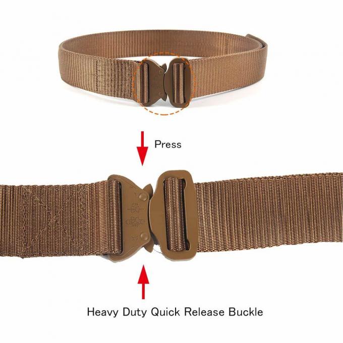 3,8 ceinture militaire de loisirs en nylon d'imitation tactiques avec la boucle en métal