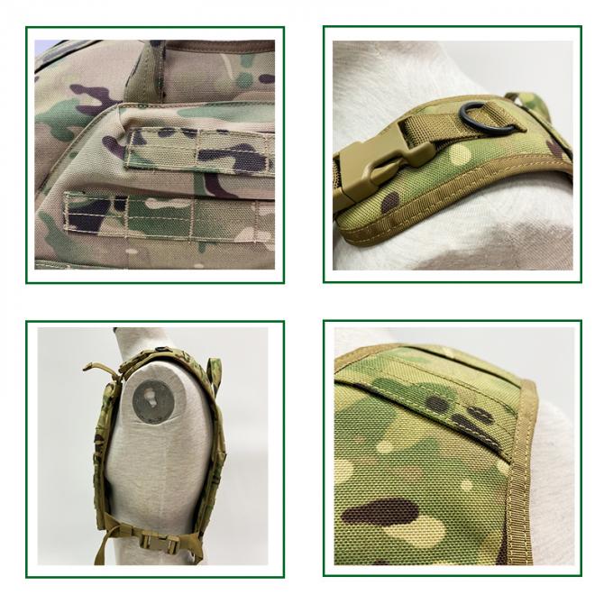 Coffre tactique adapté aux besoins du client Rig Military Ballistic Plate Carrier de taupe de gilet de camouflage
