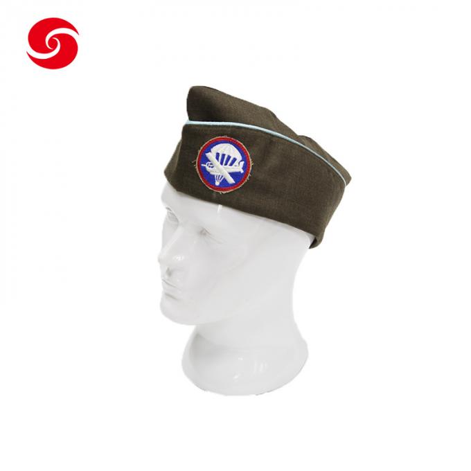 Marine Garrison Cap de capitaine de police militaire Hat Officer Garrison Cap Customizable Embroidered Logo