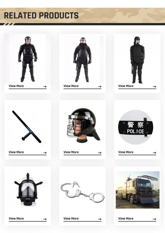 Plein corps Armor Anti Riot Suit Gear de police militaire
