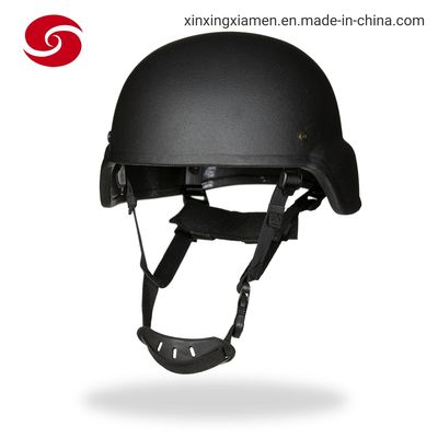                                  Aramid PE Self Protective Equipment Military Pagst Black Bulletproof Helmet             